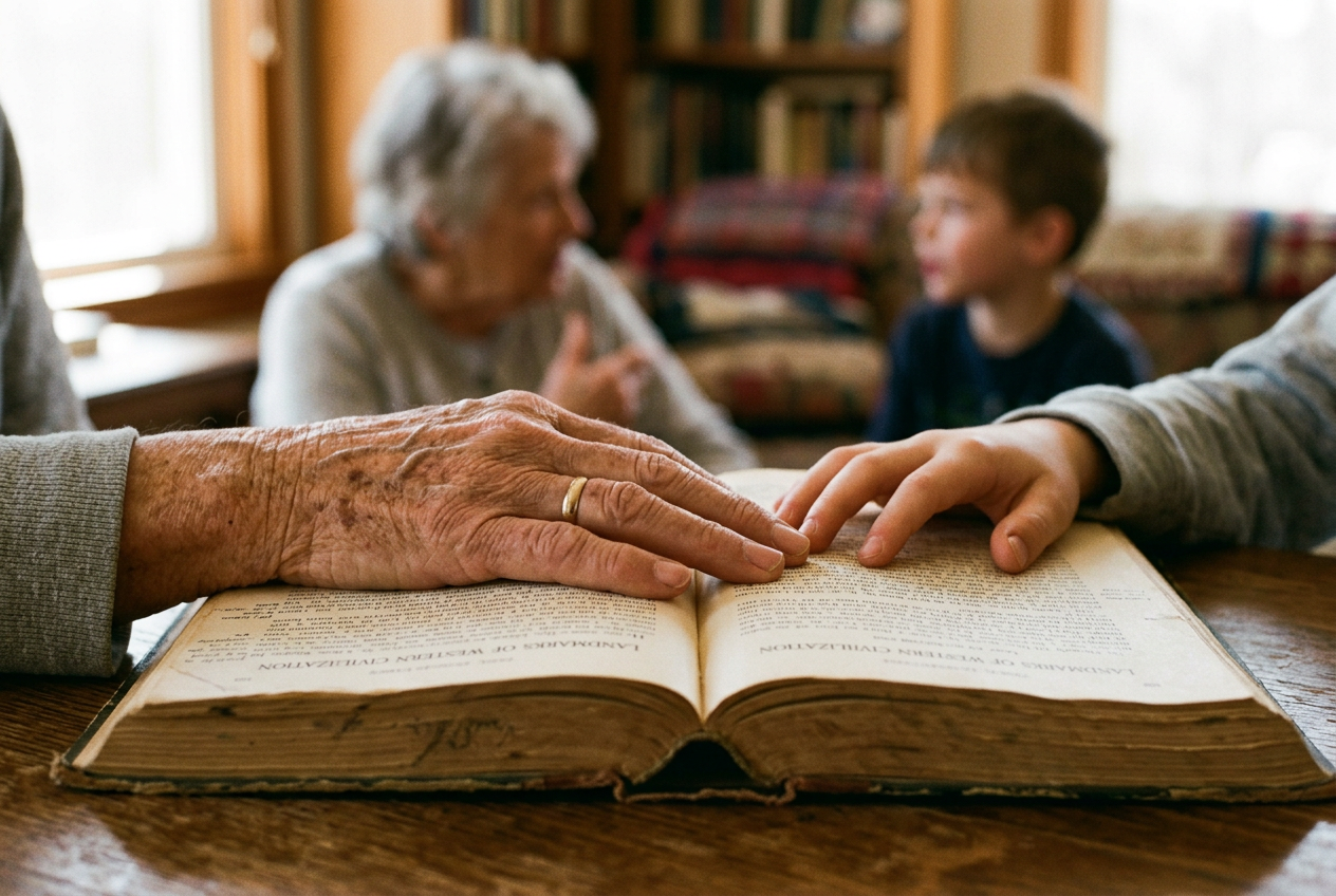 Generations sharing knowledge and connection