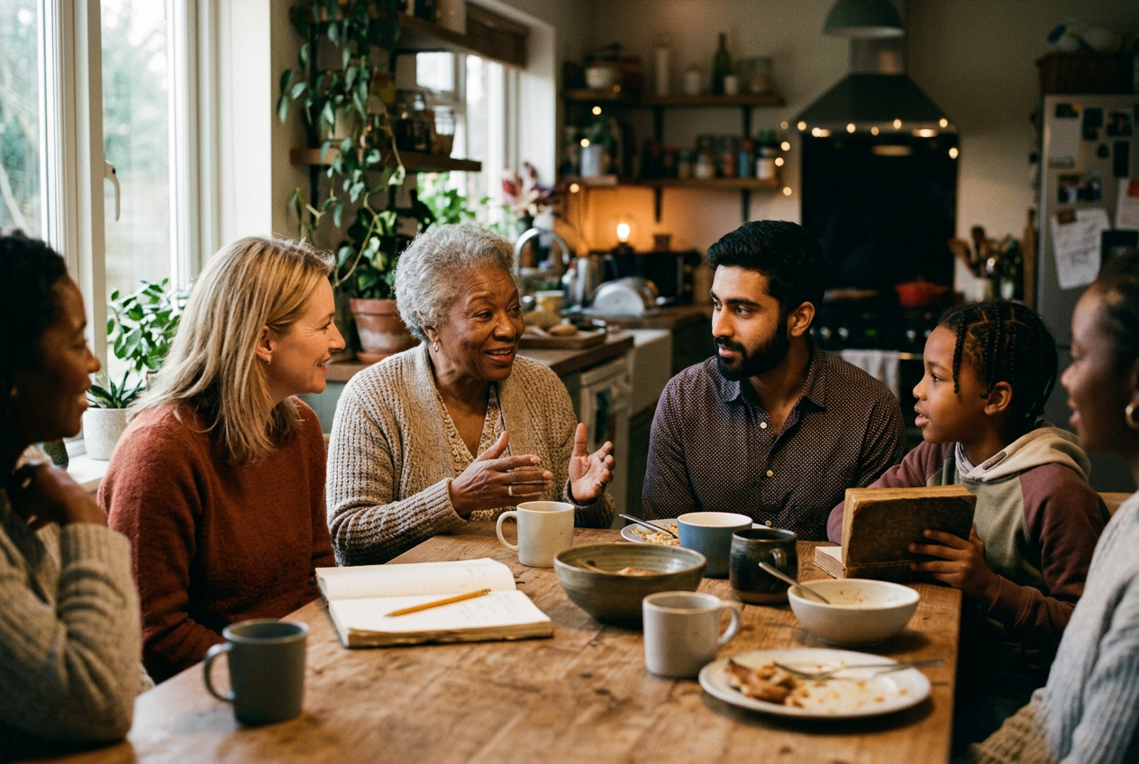 Generations sharing knowledge and connection