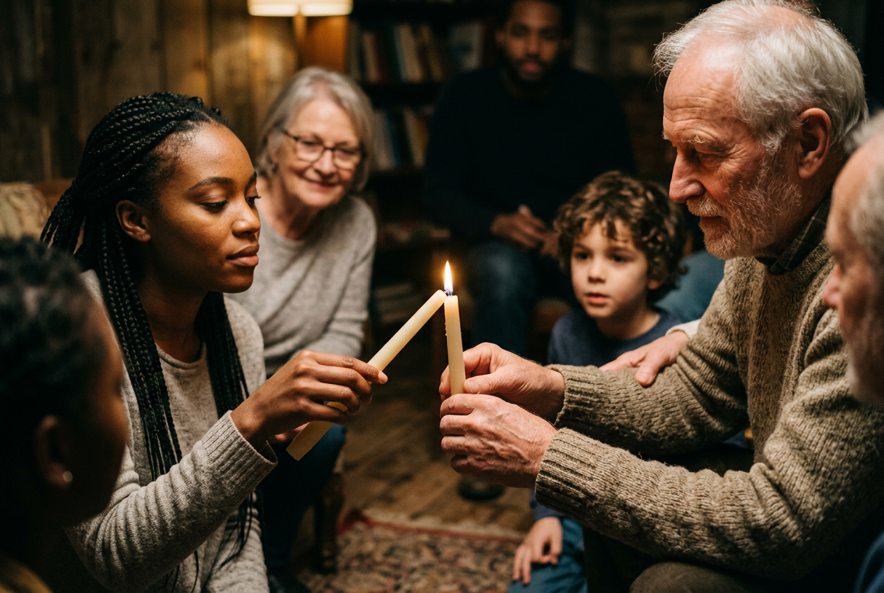 Generations sharing knowledge and connection