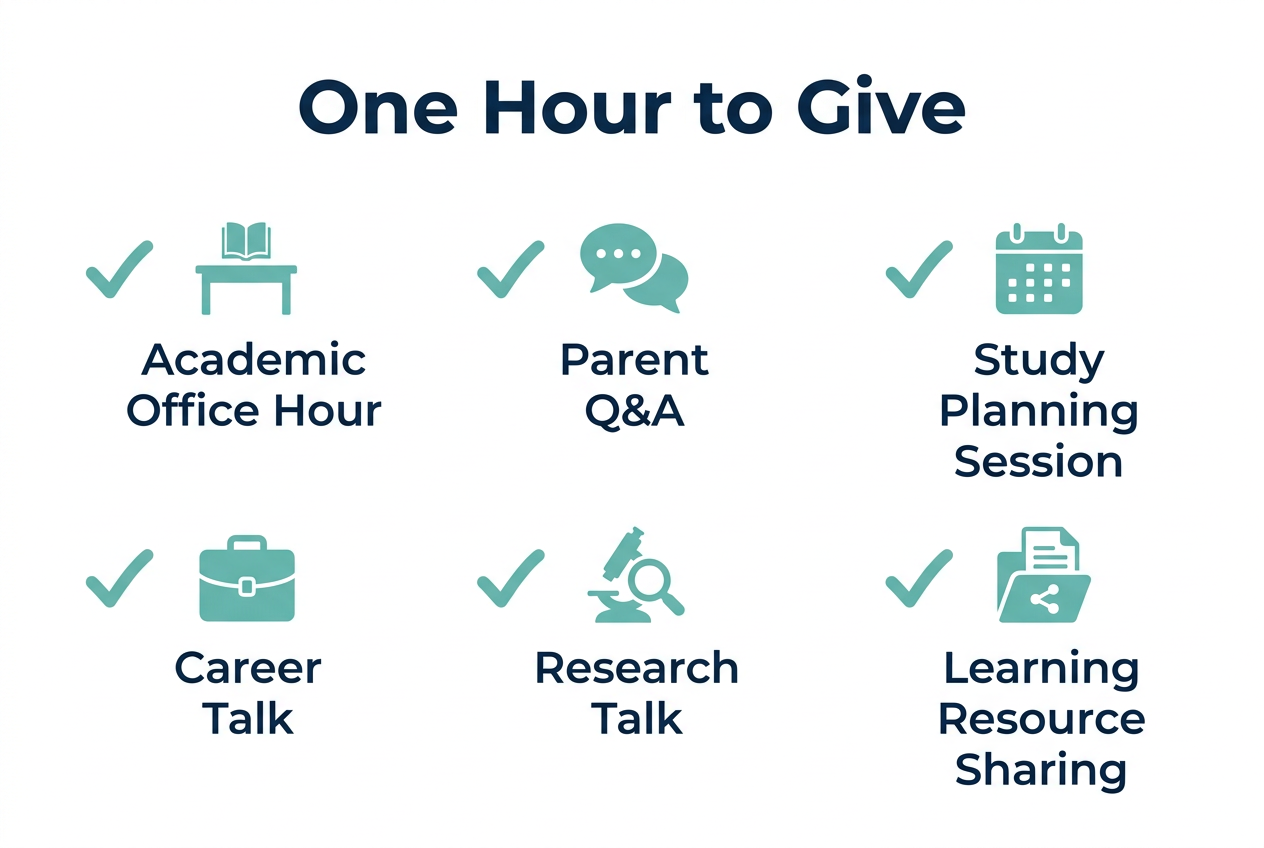 One Hour to Give: six ways educators can contribute