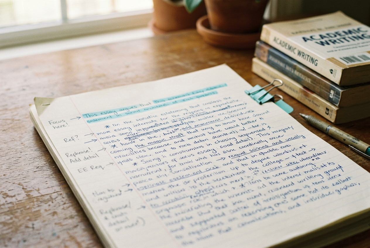 IB Extended Essay draft with reference books and notes