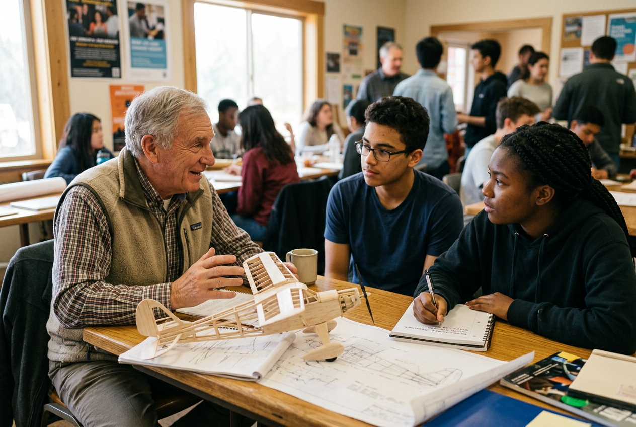 A retired professional sharing a lifetime of experience