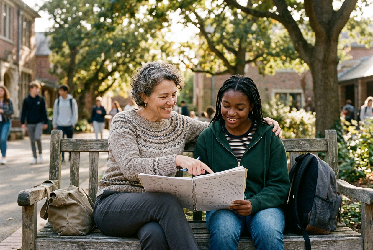 Mentor and student in an ongoing tutoring relationship